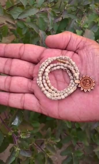 Original Tulsi Mala With Radha Name Pendant